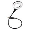 thumbnail image 4 of Lámpara de lectura de flexible de luz circular LED USB, control fácil con interruptor para lectura, escritura, senderismo, ángulo , 18LED Macarena Lampara de lectura, 4 of 8