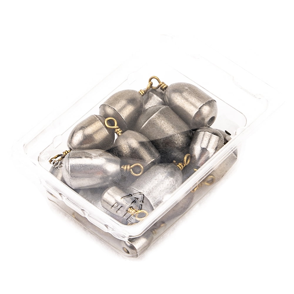 12Pcs Fishing Sinkers Weights Set Fishing Accessories 4g 7g 10g 14g 20g