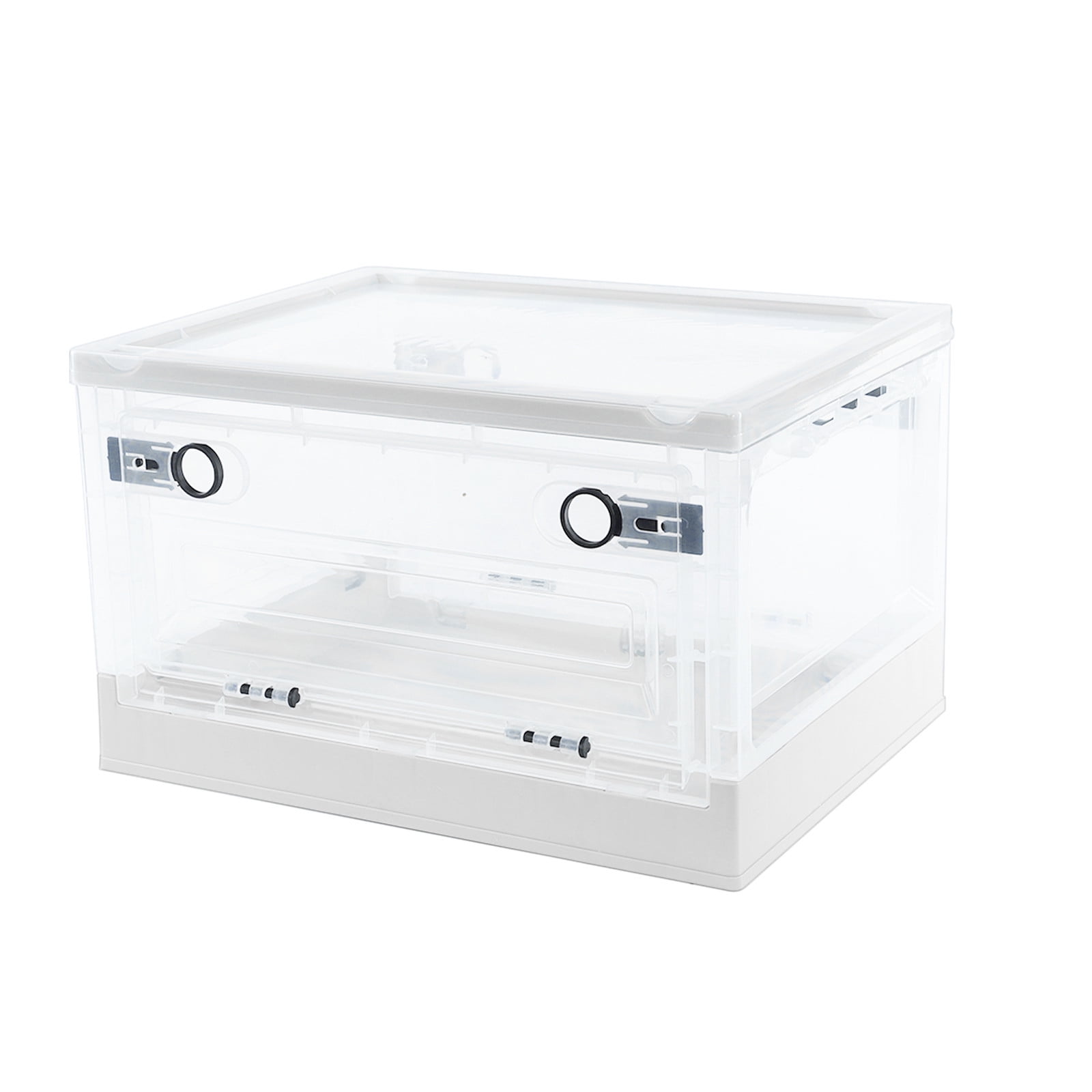Organization Storage - Storage Bins With Lids - Storage Bins, Plastic Storage Bins For Closet Organizer, 28L Folding Storage Box, Stackable Toy Storage Bins Storage