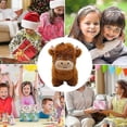 thumbnail image 5 of Adopt A Highland Cow Plush, Cute Cow Stuffed Animal Fluffy Cow Figure Toys, 5 of 5