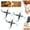 3PCS 4 blades, variant on Heavy-Duty Grass Shredding Blade, Household Farming Grass Shredder Knife Blades, Replacement Cutting Knife for Electric Yard Shredders, Stainless Steel Tool with Adjustable Diameter(1PC 4 Blades)