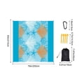 thumbnail image 2 of D Microfiber Beach Blanket Large Rectangular Beach Mat Sand Free Mat With Quick Dry Technology Double Sided Print And Portable Design For Travel Camping And Pool - 78.7X82.7In 1.3Lb, 2 of 6