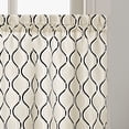 thumbnail image 2 of CHF Morocco Tier Pair Curtain, Light Filtering, Indoor, Rod Pocket, Black, Polyester, 58"W x 36"L, Adult, 2 of 2