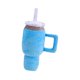 thumbnail image 4 of Juguete chirriante para perros, taza de peluche, juego de ejercicio, entrenamiento, juego interactivo, relleno de agua azul, 4 of 9