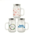thumbnail image 6 of CALCA 48 Pack 12oz Sublimation Mason Jar Cup Mugs Glass Blank Tumbler Bottle with Handle, Metal Lids & Plastic Straws for Kids and Adults, 6 of 6