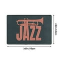 thumbnail image 4 of ZICANCN Area Rugs Doormat , Music Jazz Background Facecloth Non-Slip Floor Mat Rug for Living Room Kitchen Sink Area Indoor Outdoor Entrance 36"x24", 4 of 9