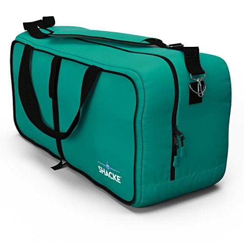 Shacke Duffel XL Large Travel Duffel Bag Foldable w Memory Foam Shoulder Pad by