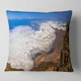 thumbnail image 2 of Designart Teide View Panoramic - Seascape Throw Pillow - 16x16, 2 of 5