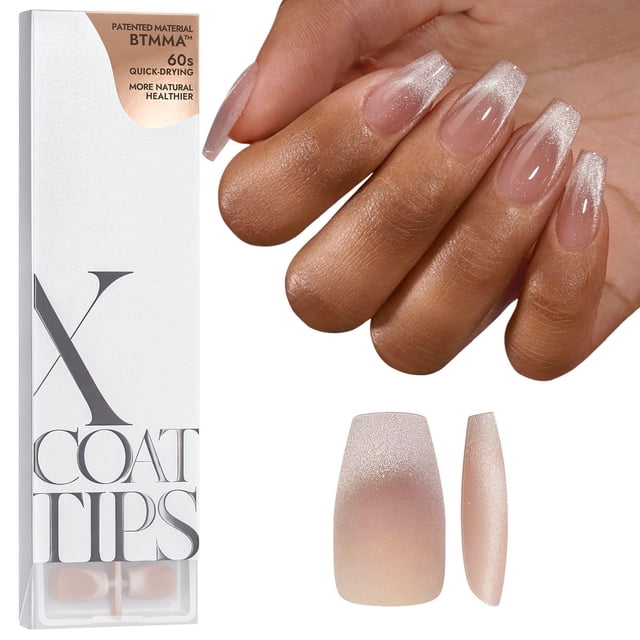 Uñas postizas BTARTBOXNAILS XCOATTIPS Consejos franceses para ojos de gato
