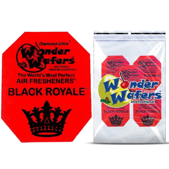 Ambientadores Wonder Wafers Black Royale 24, envueltos individualmente