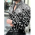 thumbnail image 1 of Camisa de fiesta para hombre 2024, camisa de solapa con botones para hombre, camisa de manga larga con impresión 3D, ropa informal de diseñador de calle, 1 of 6