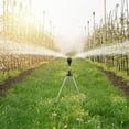 thumbnail image 6 of Rotating Tripod Sprinkler, 360 Degree Large Area Coverage, Telescoping Metal Base, Automatic Double-Sided Water Sprinkler for Lawn, Garden, and Yard, 6 of 8