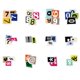 thumbnail image 4 of Set de stickers APAREAL de 200 piezas, letras y números de vinilo impermeables, 4 of 7