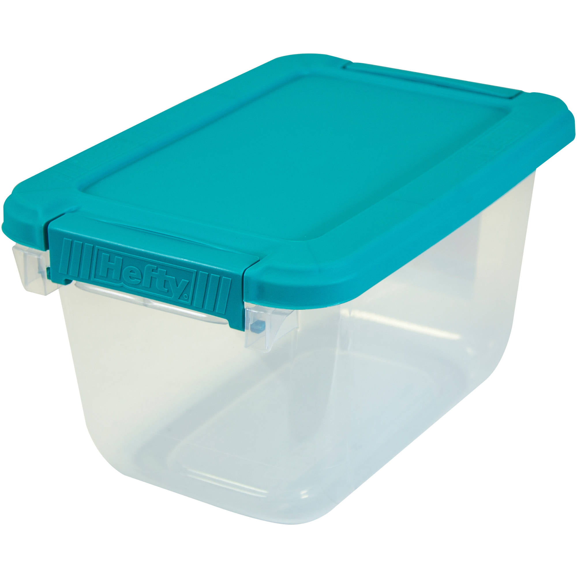  Hefty Clear Plastic Bin with Smoke Blue Lid (8 Pack) - 6.5 qt  Storage Container with Lid, Ideal Space Saver for Closet Shoe Storage Bins  and Under Shelf Storage : Home & Kitchen