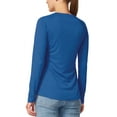 thumbnail image 2 of BALEAF Womens Shirts Long Sleeve Tops UPF 50+ Sun Protection Shirts SPF UV Quick Dry Lightweight T-Shirt Outdoor Hiking Runing Fishing Ocean Blue Size M, 2 of 6