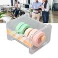 thumbnail image 4 of Transparent Tape Cutter, Tape Cutter with Large Capacity, Transparent PP Material Shell Space Saving Roll Tape Organizer Desktop Office Tape Holder Roll Tape Cutter, 4 of 8