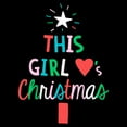 thumbnail image 2 of Junior's Lost Gods This Girl Loves Christmas Graphic Tee Black Large, 2 of 3