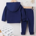 thumbnail image 5 of Wxirdiow Boy Toddler Clothes Infant Baby Boy Hooded Dinosaur Fall Outfit Contrast Sweatshirt Pant Set Toddler Dinosaur Clothes Blue Size,18-24 Months, 5 of 5
