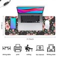 thumbnail image 5 of Long Mouse Pads for Desk,Pioneer Flower Floral Print Pattern Desk Mats on Top Of Desks, Desk Mouse Pad Extra Large with 3mm Non-Slip Base and Stitched Edge for Gaming,Office,Work,Home 31.5"x11.8", 5 of 6