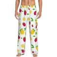 thumbnail image 2 of Kdxio Strawberry and Lemon Print Men's Sleep Pajama Pant Lounge Pants with Pockets, 2 of 8