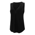 thumbnail image 6 of Yuannlog Women Tanks Summer Tank Loose Fit Vests Tunic Sleeveless V Neck Tops Loose Casual Workout Sports Tee Shirts, 6 of 9