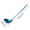 thumbnail image 2 of 7.8" Stainless Steel Soup Ladle Spoon Hand Restaurant Kitchen Scoop Utensil Cooking Supplies Peacock Blue, 2 of 7