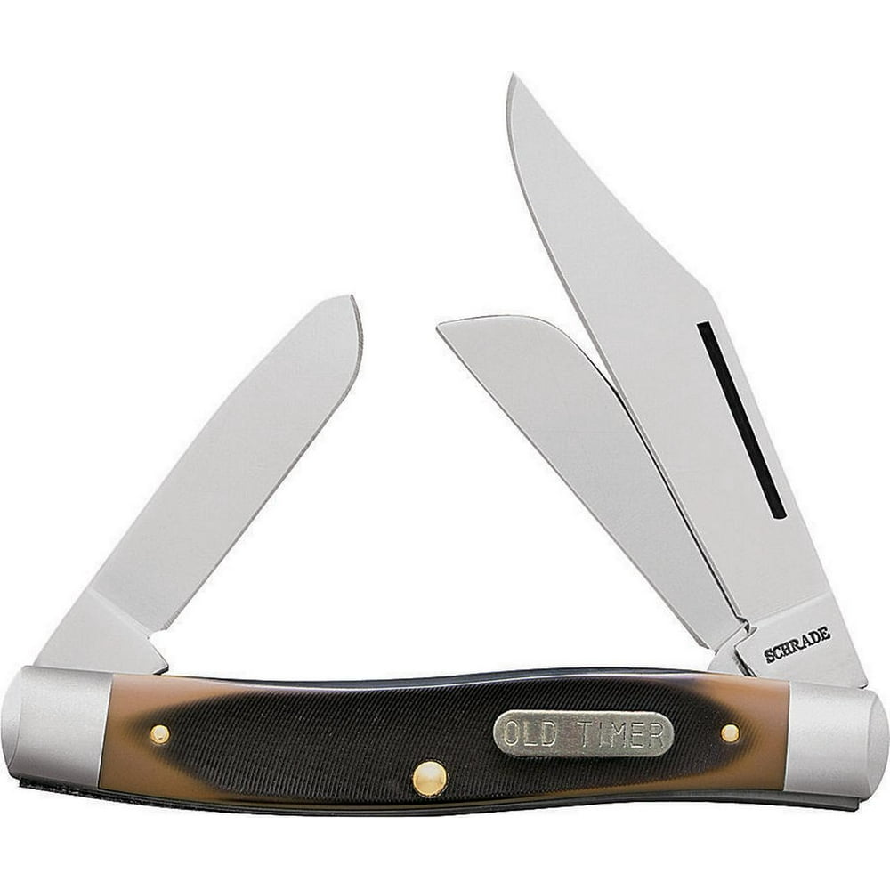 Old Timer 8OT Folding Pocket Knife, 3 in L Blade, 3Blade