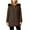 #02 Brown 【Mix & Match Your Daily Essentials】, variant on Women's Solid Color Long Sleeve Hooded Padded Jacket Coats Outerwear for Casual Daily Wear Streetwear Travel Fashion Essential Gift for Women | Aestivo,Gray M
