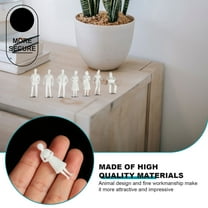 Uonlytech White Unpainted People Model for Landscape - Good Texture 50Pcs