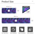 thumbnail image 3 of Yayeee Faucet Mat for Kitchen Sink 14.7" Diatomite Long Splash Guard Pad, Dark Mushrooms Pattern, 3 of 7