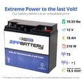 thumbnail image 3 of Zipp Battery 12V (12 Volt) (12 Volts) 18Ah SLA Battery replaces Wp17-12 D5745 6dzm17 Lcr12v17cp Ca12180, 3 of 9