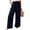 Navy, variant on Summer Wide Leg Linen Pants Women with Pockets High Waist Drawstring Loose Casual Palazzo Lounge Pants Women