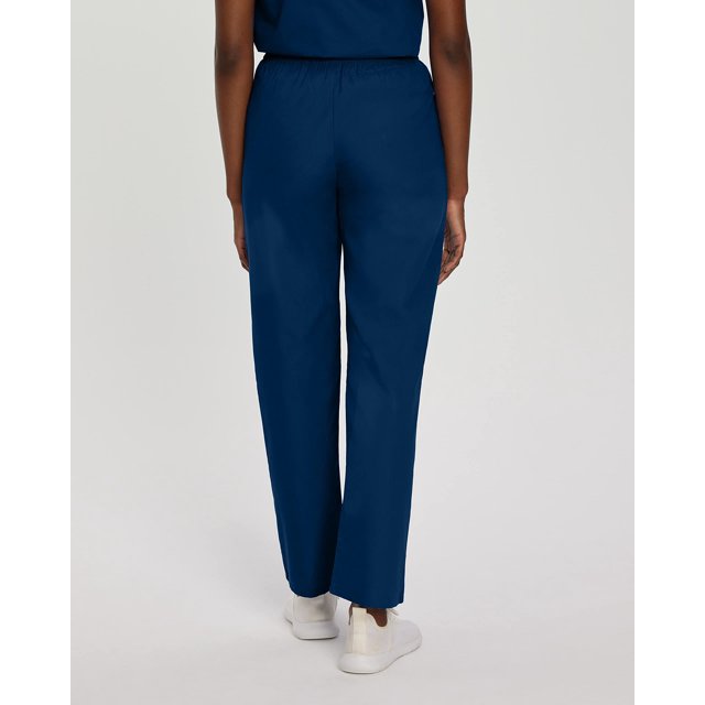 Landau Essentials Pantalon d'Uniforme pour Femmes : Coupe Classique et Décontractée, à Enfiler avec Taille Élastique, Jambe Droite, 2 Poches 8327