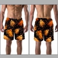 thumbnail image 3 of luoweisi Men's Beach Shorts Quick Dry Swim Trunks with Mesh Lining Halloween Broom XL, 3 of 5