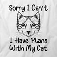 thumbnail image 2 of I Have Plans With My Cat T-Shirt | Cute Pets White Tee Gift, 2 of 5