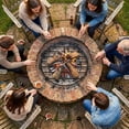 thumbnail image 2 of FEBTECH - 19" Round Fire Pit Grate with 4 Legs | Heat Resistant | 3.5" H | Sturdy Log Grate to Improve Airflow for Campfire, Bonfire & Backyard | Firepit Accessory for Outside | Fireplace Grate, 2 of 9
