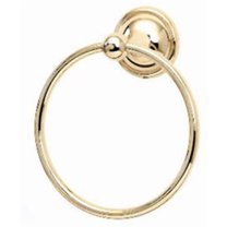 Alno 6" Towel Ring - Polished Brass
