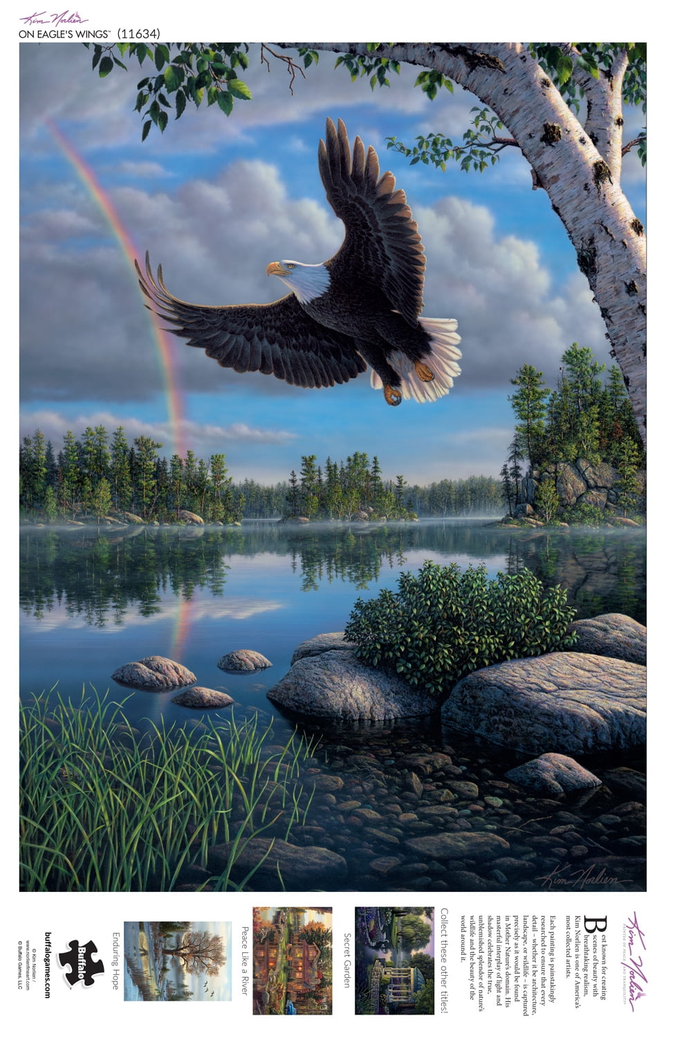 Buffalo Games 1000-Piece Kim Norlien On Eagle's Wings Interlocking Jigsaw Puzzle