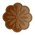 thumbnail image 1 of 2 Pack Silicone Trivet MatHot Pads For Pots & Pans, Spoon Rest & Coasters Heat Resistant Non Slip Flexible & Durable - Brown, 1 of 6