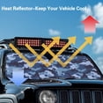 thumbnail image 4 of Yuyamidu Blue Camo Windshield Sun Shade for 2007-2023 Wrangler Rubicon Sahara TJ JK JKU 2 & 4 Door-Blocks UV Rays Sun Visor Keep Your Vehicle Cool, 4 of 7