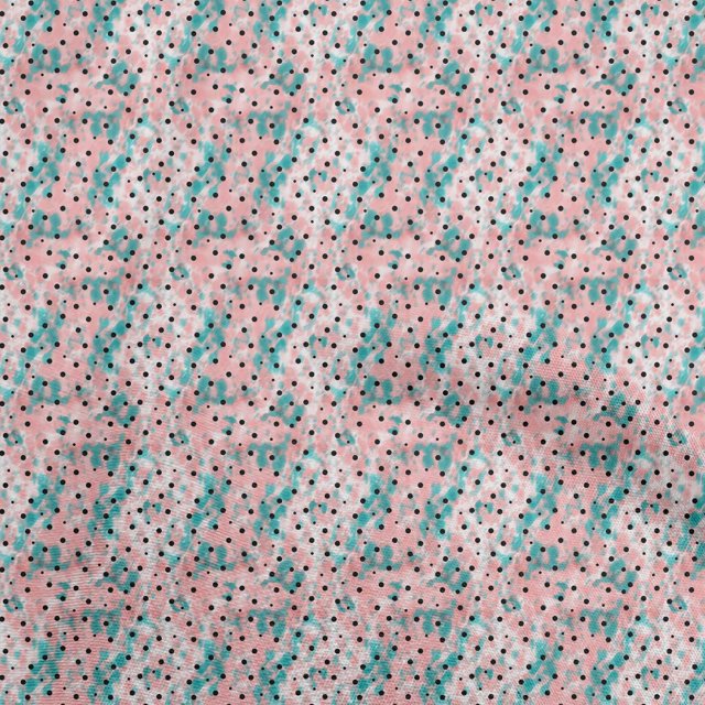 oneOone Cotton Poplin Light Pink Fabric Dot Sewing Craft Projects Fabric Prints By Yard 42 Inch Wide