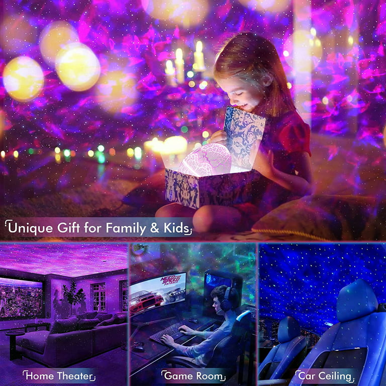 ROSSETTA LED Star Projector Indoor Bedroom Ceiling Dinosaur Egg, Nebulae Light - Walmart.com