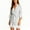 White, variant on Womens Satin Pajama Set 4 Piece Polka Dots Robe Cami Shorts Panty Soft Cozy Comfy Lounge Sleepwear Lace Pajama Set White M