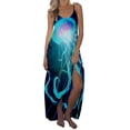 thumbnail image 1 of Vestido sin mangas informal de verano para mujer, vestido suelto con tiras redondas, vestido de playa, vestidos largos bohemios Pompotops ghjkhdj2998, 1 of 5