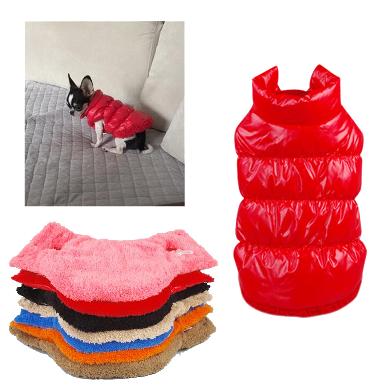 Tineer Winter Warm Dog Cat Down Jacket Vest Coat Puppy Pet Cold Weather