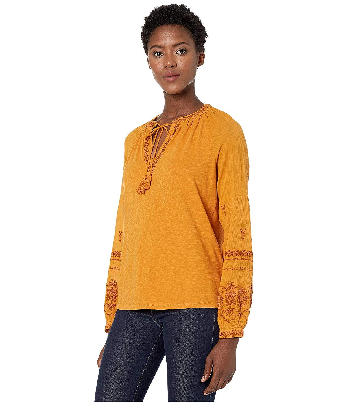 lucky brand peasant blouse
