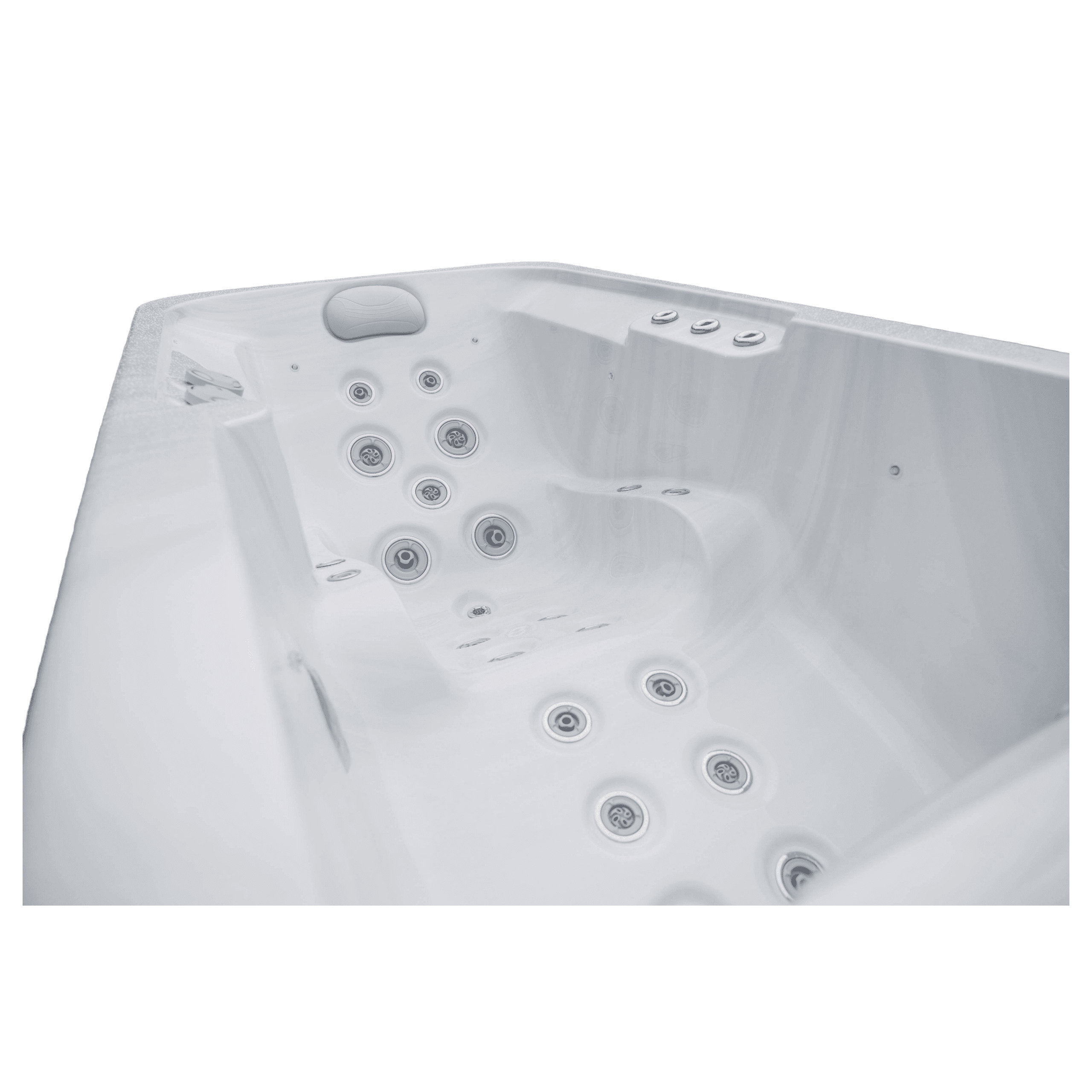 Lacey 1-Person 25-Jet Hot Tub with Side Waterfall and Underwater LED Lighting