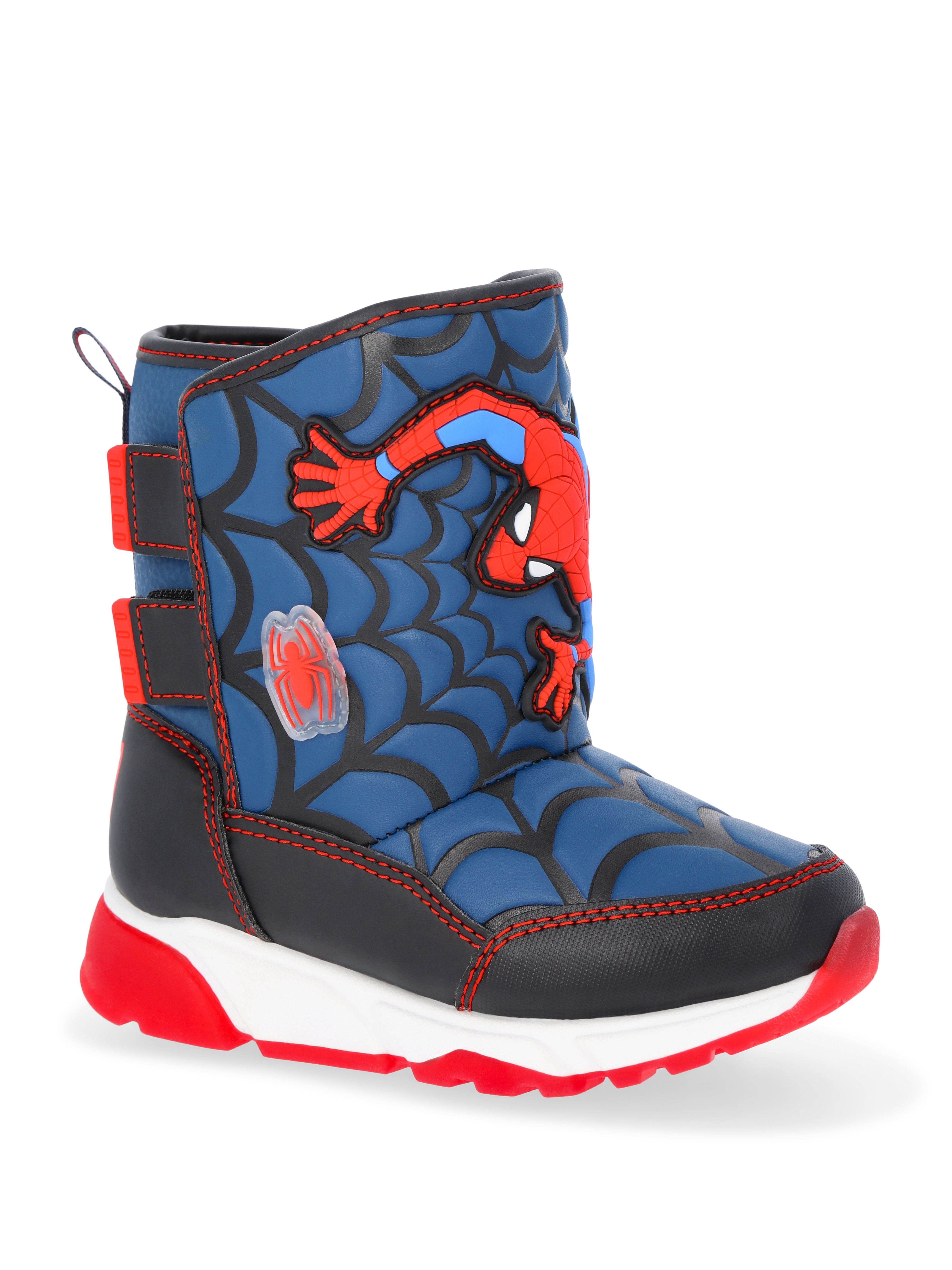 Spider-Man Toddler Boys Light Up Winter Snow Boots