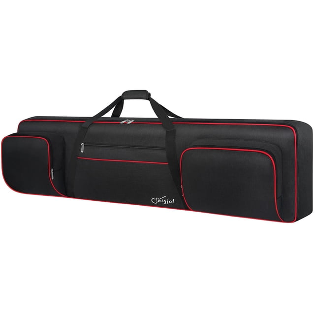 Funda blanda para teclado de 88 teclas con bolsillos SNIGJAT