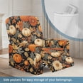 thumbnail image 4 of Jiueut Pumpkin Daisy Grape Print Recliner Chair Cover, Thanksgiving Decor Wear Resistant Recliner Slipcover 4 Pieces Jacquard Sofa Cover for Autumn Fall, 4 of 7